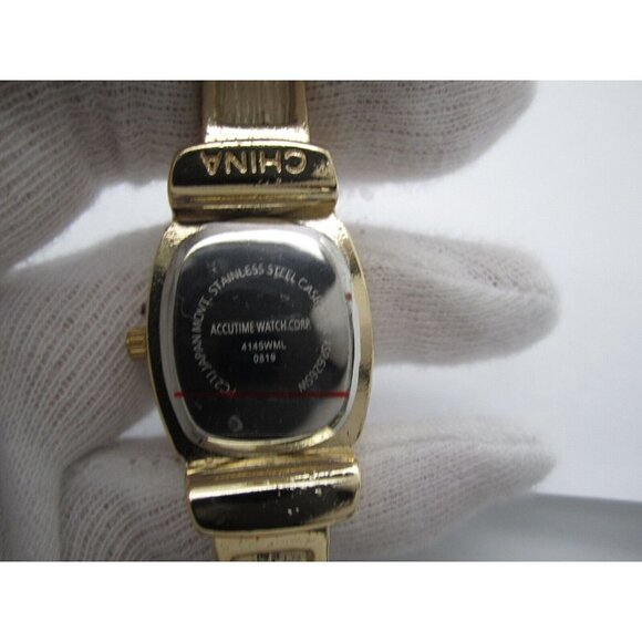 Women's Accutime Quartz WR Analog 25mm Dial Causal Bangle Watch (E876) - Picture 3 of 9